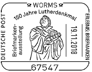 Luther Briefmarken, Luther Worms, Maximumkarte Luther, Lutherstempel, Lutherdenkmal Worms, Reformationsdenkmal Worms